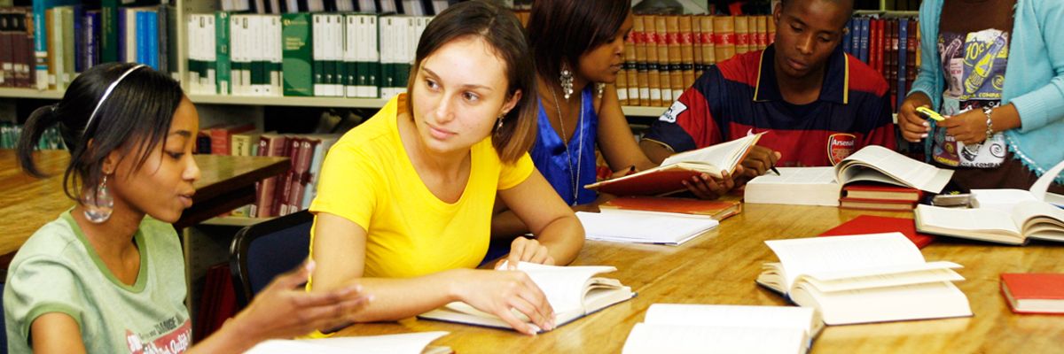Wits students in Law Library