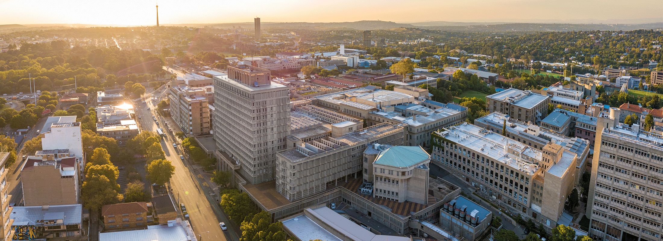 Panorama view of Braamfontein campus taken by Shivan Parusnath