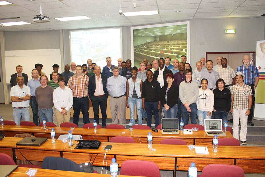 Scientists, students and industry leaders who attended the ATLAS Tile Calorimeter Upgrade week.