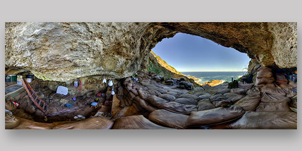 Blombos cave virtual reality rendition