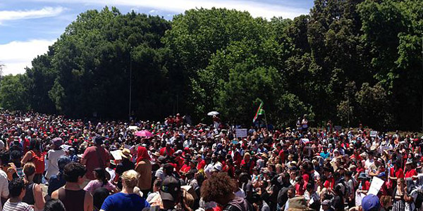 FeesMustFall protesters in Cape Town