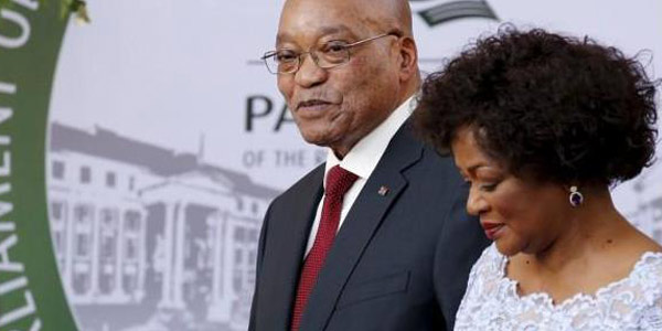 SONA2016_President Jacob Zuma and Speaker Baleka Mbete