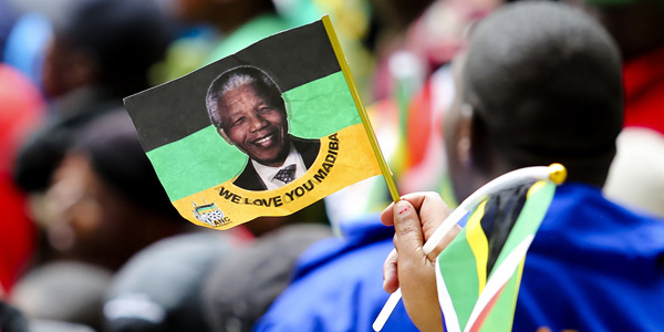 Commemorating Nelson Mandela, South African president and world icon. ?Lauren Mulligan