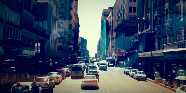 The streets of Johannesburg