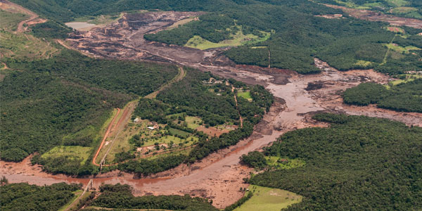 Brumadinho dam disaster in Brazil