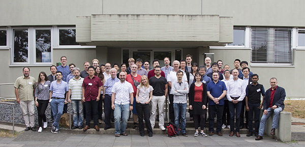 Group picture of the workshop which triggered the imaging the magnetic fields at the Max-Planck-Institut fr Radioastronomie in Bonn, Germany, on July 15-19, 2019.  Credit: ? E. Traianou/MPIfR