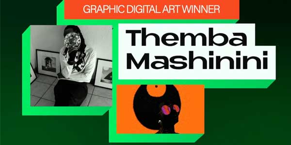 Graphic Digital Art Winner: Themba Mashinini with the project: Umtwhalo: Own Your Crown | Fakugesi 2022 Awards for Digital Creativity