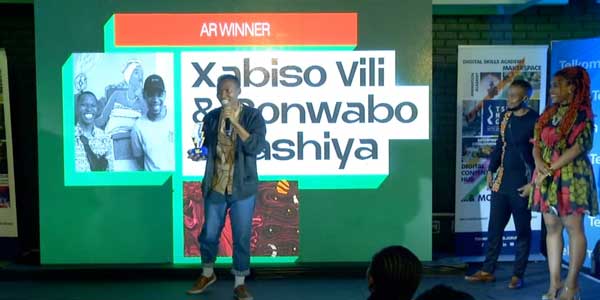 XR winner: Xabiso Vili and Sonwabo Valashiya with the project titled: Re/Member Your Descendants | Fakugesi 2022 Awards for Digital Creativity