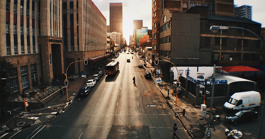 Image of street in Johannesburg